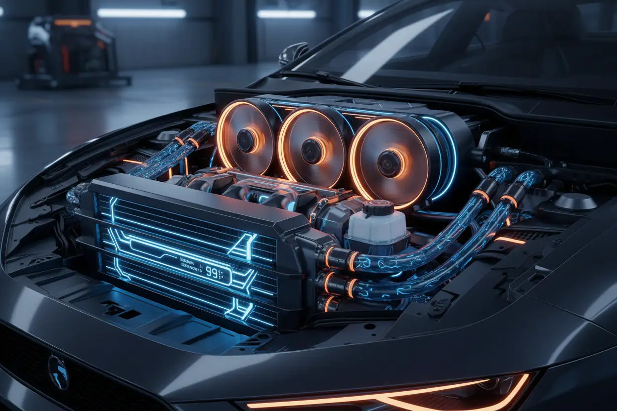 Automotive HVAC and cooling system parts including radiators, compressors and cooling components