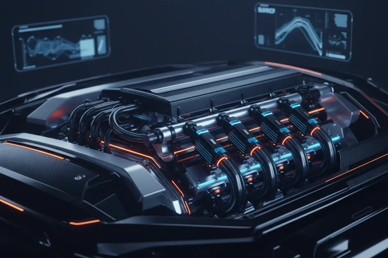 Vehicle fuel system components including fuel pumps, injectors and fuel delivery parts