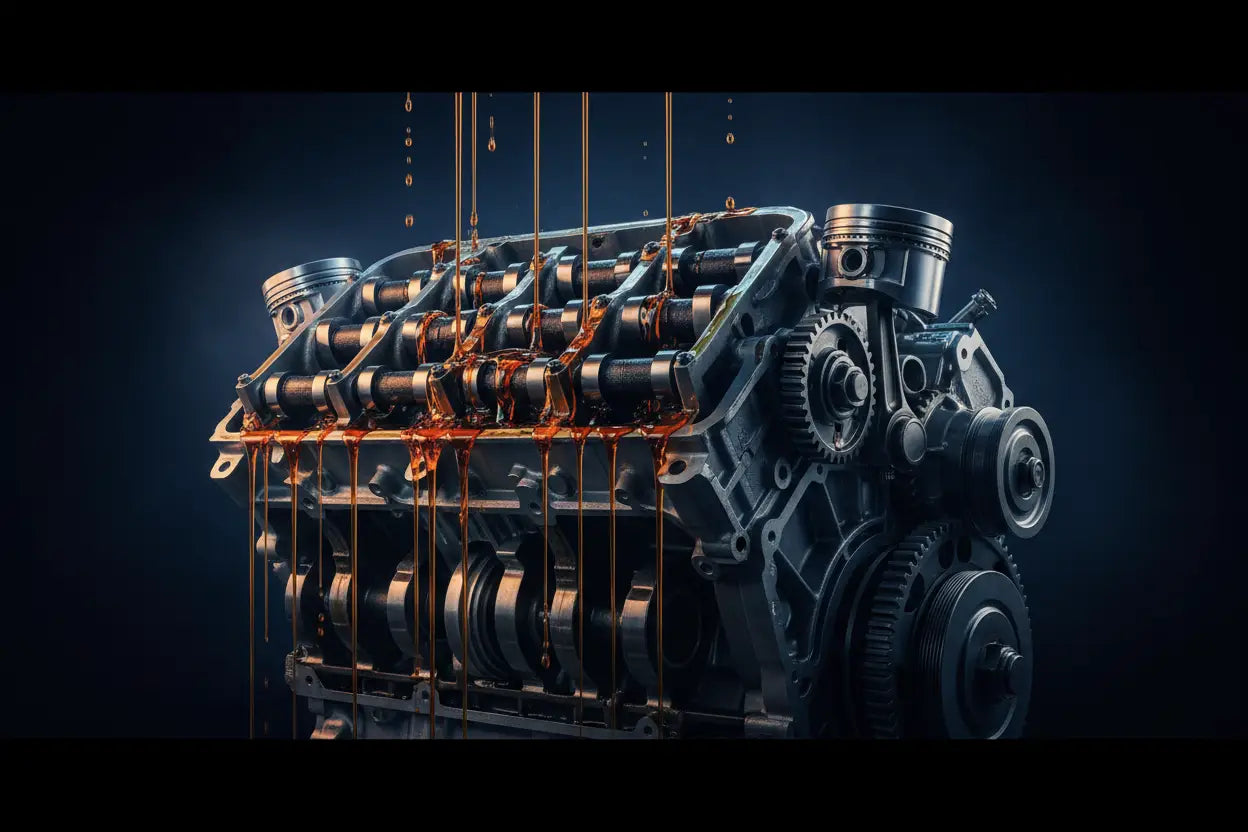 Automotive oil circulation and engine parts including pistons, pumps and lubrication components