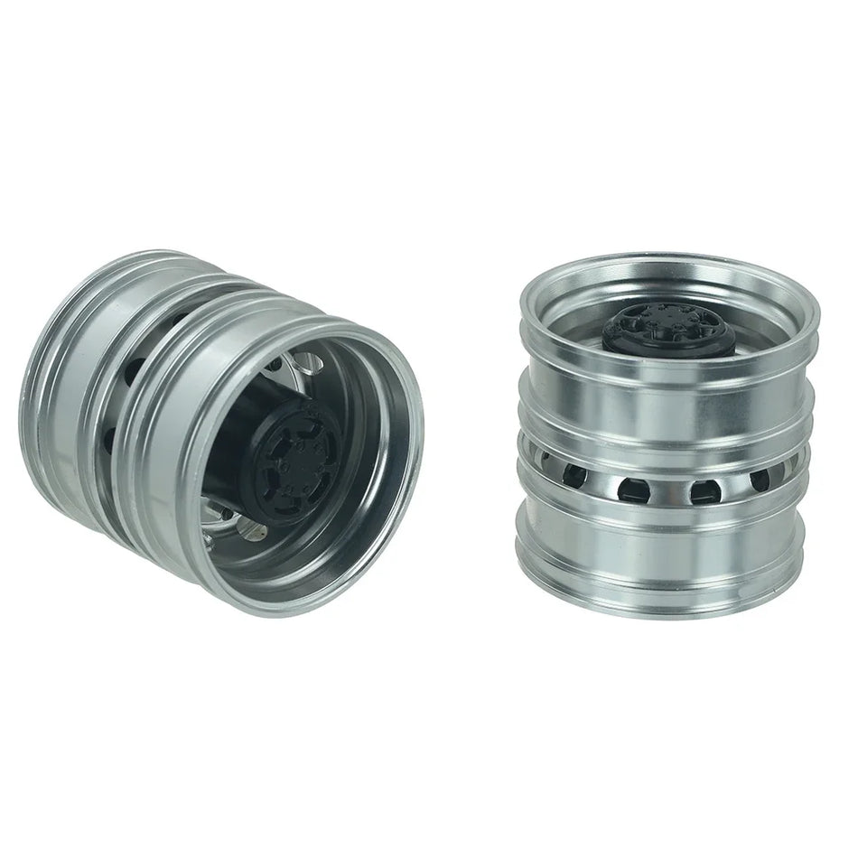 1 Pair Metal Front Rear CNC Wheel Hubs for 1/14 Tamiya RC Truck Tipper Scania 770s Volvo FH16 Benz MAN Diy Parts