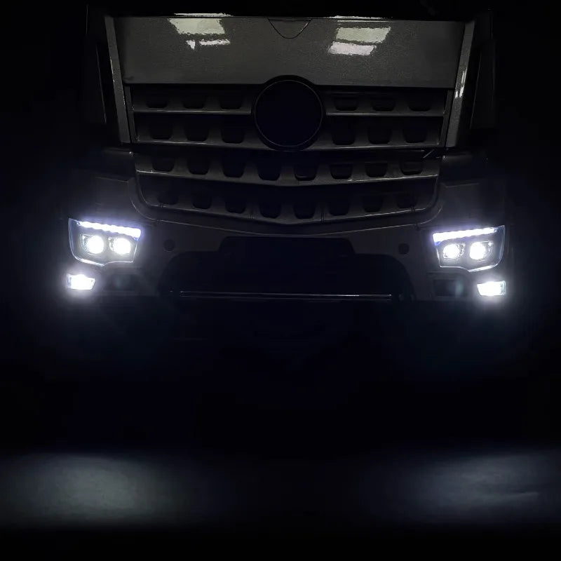 Plastic Flow Light Set Car Shell Headlight Accessories for 1/14 Tamiya RC Truck Trailer Tipper Mercedes-Benz  DIY Car Parts