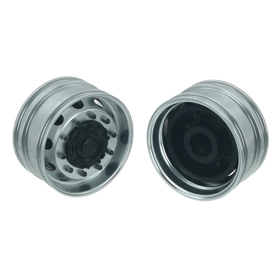 1 Pair Metal Front Rear CNC Wheel Hubs for 1/14 Tamiya RC Truck Tipper Scania 770s Volvo FH16 Benz MAN Diy Parts