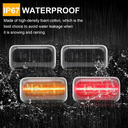 LED Side Marker Light Replacement for Silverado 3500HD 2015-2023, Sierra 3500...