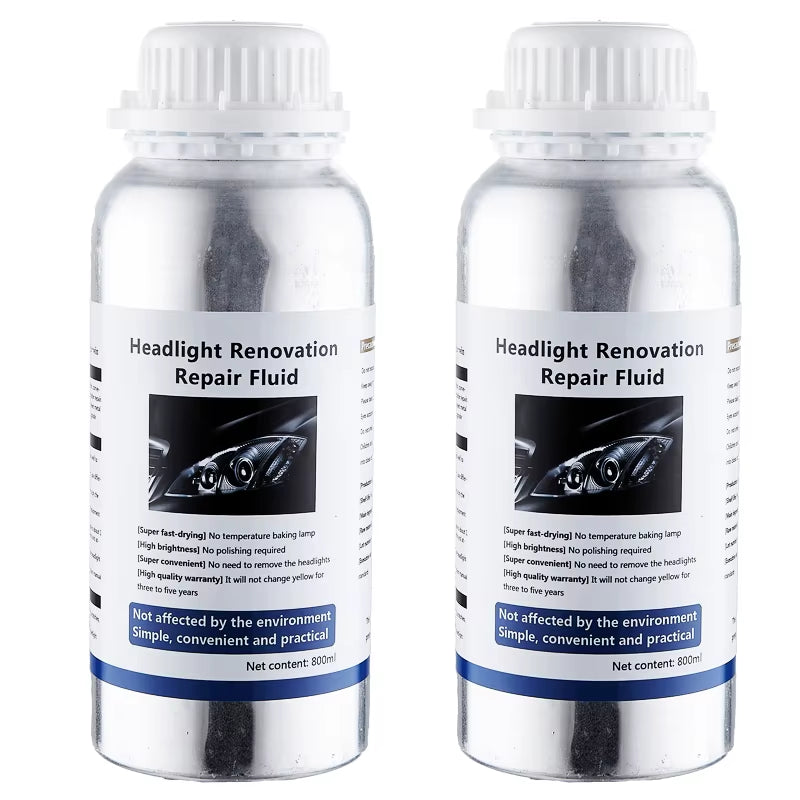 Car Headlight Repair Liquid Car Headlamp Renovation Restoration Cleaning Car Headlight Liquid Polymer Polish Auto Part Headlight