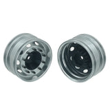 1 Pair Metal Front Rear CNC Wheel Hubs for 1/14 Tamiya RC Truck Tipper Scania 770s Volvo FH16 Benz MAN Diy Parts