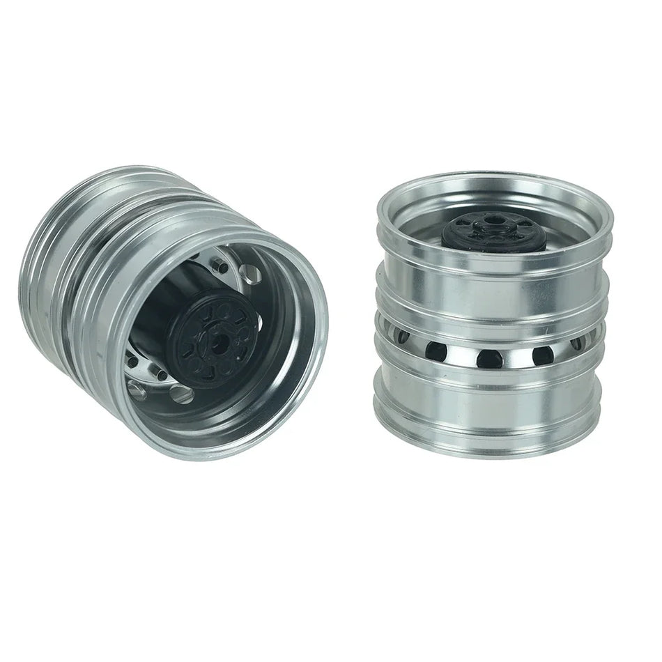 1 Pair Metal Front Rear CNC Wheel Hubs for 1/14 Tamiya RC Truck Tipper Scania 770s Volvo FH16 Benz MAN Diy Parts