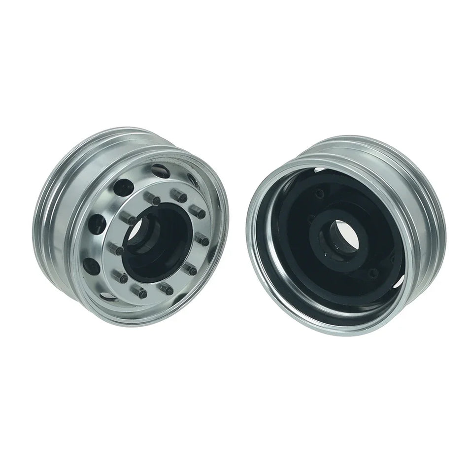 1 Pair Metal Front Rear CNC Wheel Hubs for 1/14 Tamiya RC Truck Tipper Scania 770s Volvo FH16 Benz MAN Diy Parts
