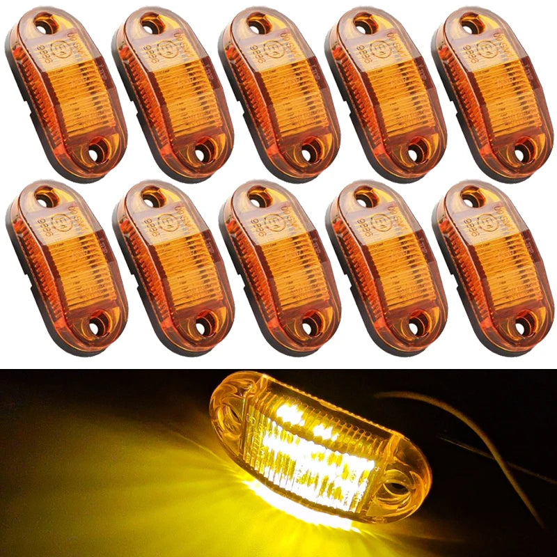 12V 24V 6SMD Led Side Marker Light for Scania Truck for Mantruck Tail Light Trailer Tractor Lorry Warning Parking Lamp for Volvo