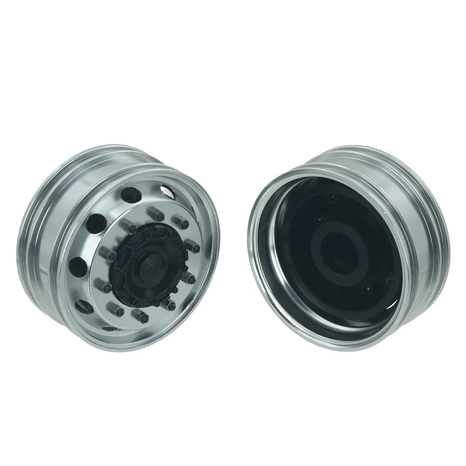 1 Pair Metal Front Rear CNC Wheel Hubs for 1/14 Tamiya RC Truck Tipper Scania 770s Volvo FH16 Benz MAN Diy Parts