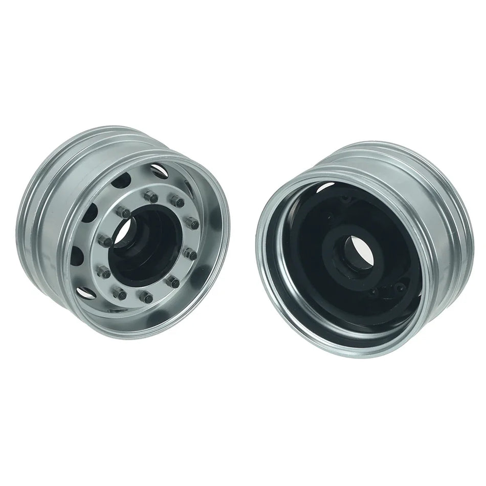 1 Pair Metal Front Rear CNC Wheel Hubs for 1/14 Tamiya RC Truck Tipper Scania 770s Volvo FH16 Benz MAN Diy Parts