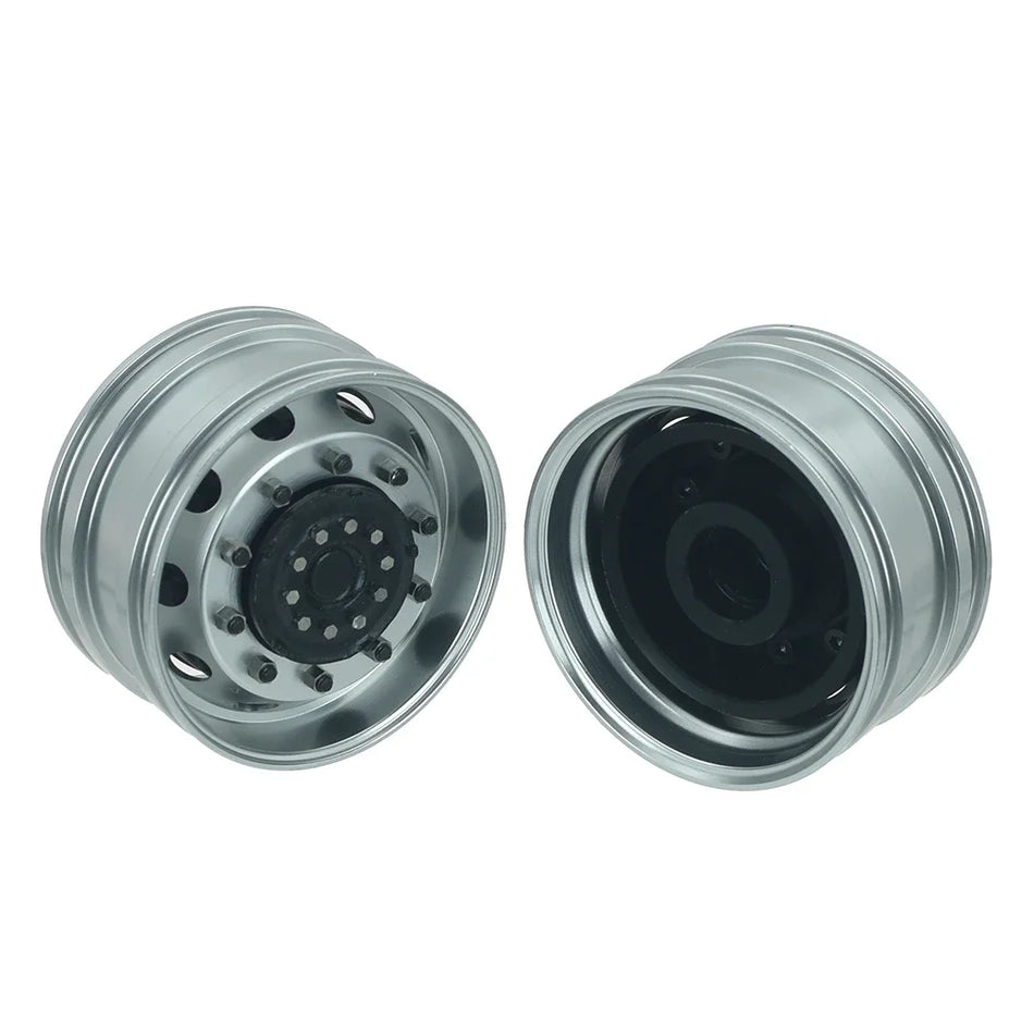 1 Pair Metal Front Rear CNC Wheel Hubs for 1/14 Tamiya RC Truck Tipper Scania 770s Volvo FH16 Benz MAN Diy Parts