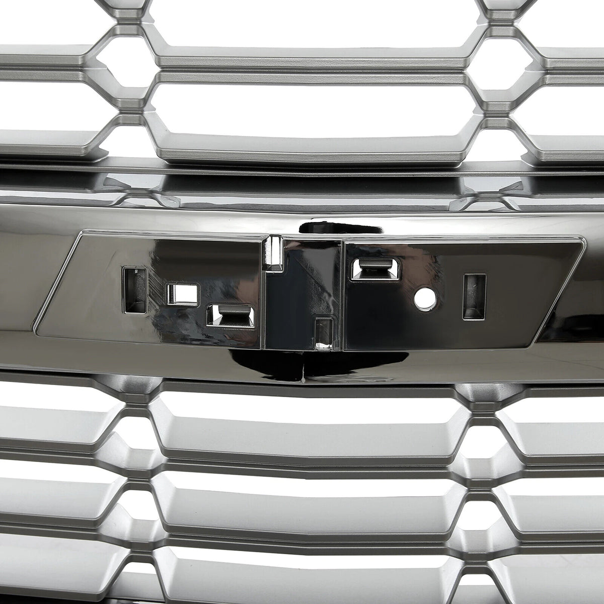 Front Bumper Upper Grille Chrome for 2016 2017 2018 2019 Chevy Silverado 1500