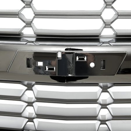 Front Bumper Upper Grille Chrome for 2016 2017 2018 2019 Chevy Silverado 1500