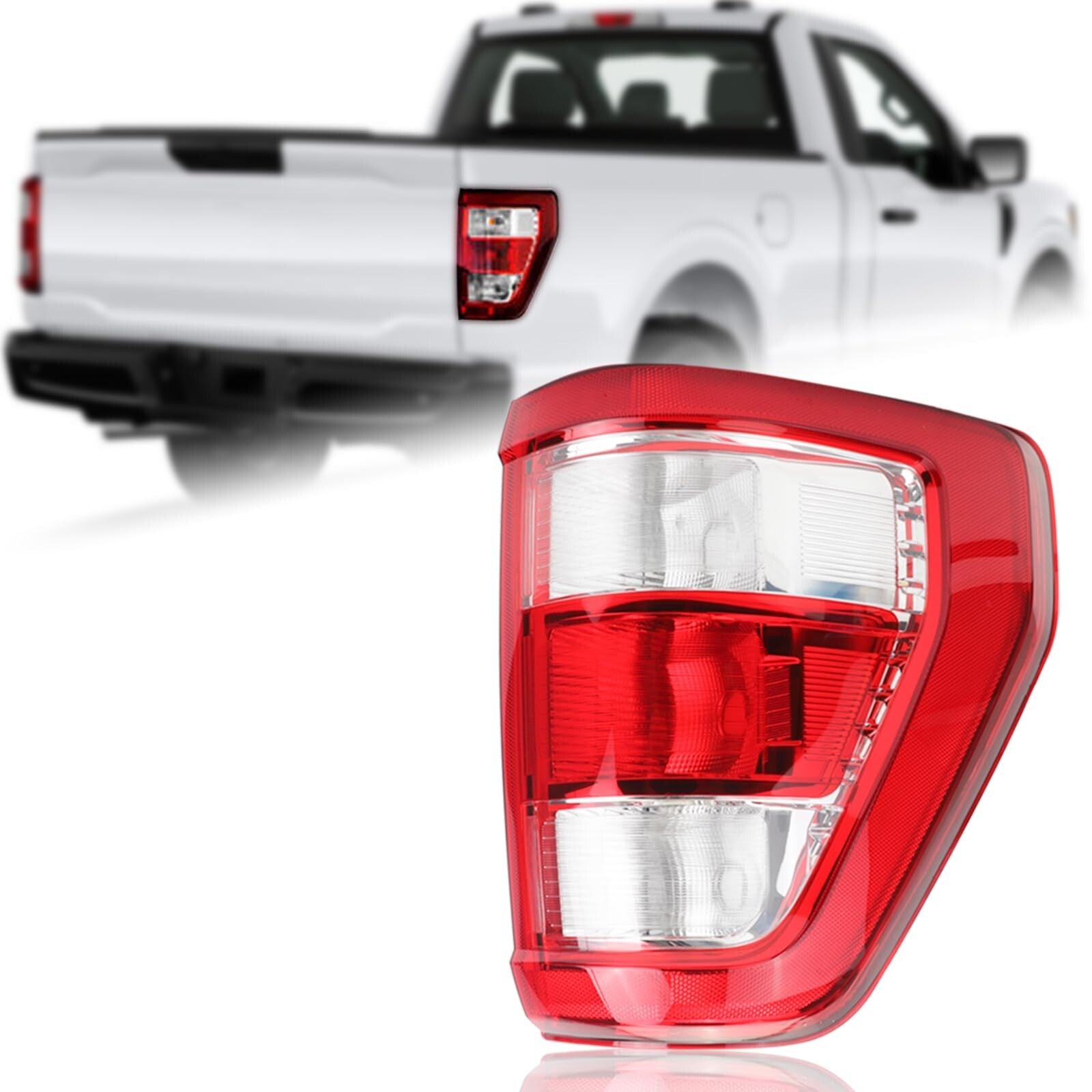 Halogen Tail Light Rear Lamp Assembly Compatible for Ford F150 F-150 XL 2021 ...
