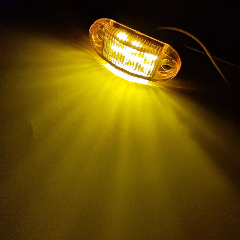 12V 24V 6SMD Led Side Marker Light for Scania Truck for Mantruck Tail Light Trailer Tractor Lorry Warning Parking Lamp for Volvo